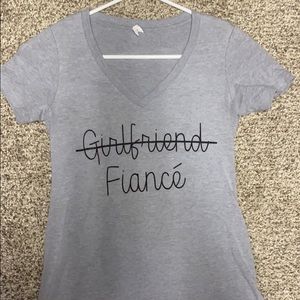 Small gray fiancé shirt